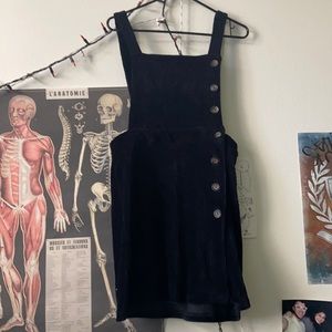 Topshop Corduroy Pinafore Dress